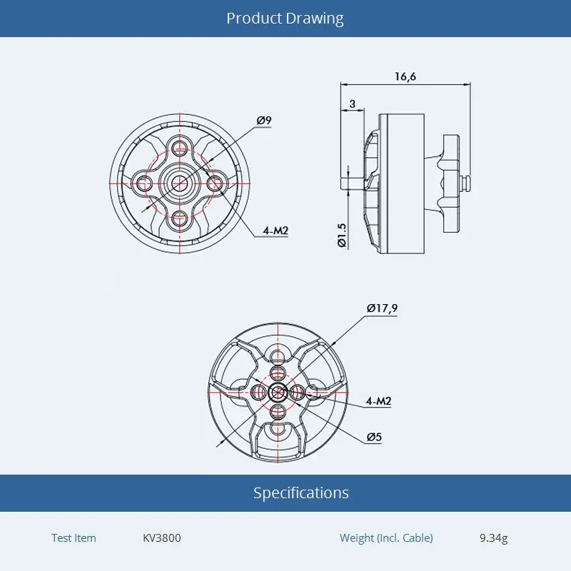 T-motor F1404 1404 2900 3800 4 - Walksnail Avatar Hd Goggles X 评论和价格
